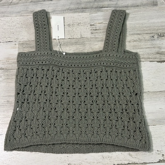 Vince Cashmere Knit Camisole Top Size Medium NWT - Picture 3 of 10